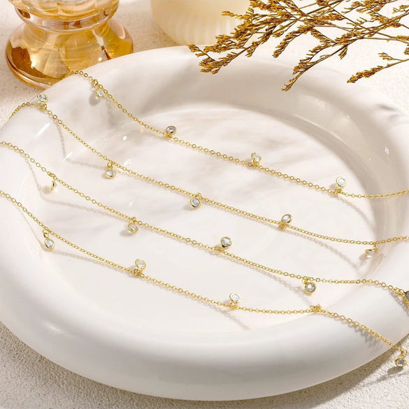 Women's Simple Copper Geometric Tassel Pendant Waist Chain With Double Circle Design Elegant Fashion Waist Accessory Gift