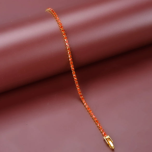 Women's Simple Copper Rhinestone Bracelet With Letter Pattern Fashion Jewelry Fine Crafted Bracelet