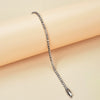 Women's Simple Copper Rhinestone Bracelet With Letter Pattern Fashion Jewelry Fine Crafted Bracelet