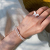 Women's Simple Elastic Freshwater Pearl Drop Shape Bracelet