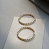 Women's Simple Elastic Freshwater Pearl Drop Shape Bracelet