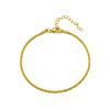 Women's Simple Elegant Allmatch Twisted Chain Bracelet In Copper And Stainless Steel With Electroplating And Sparkling Stars Design