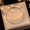 Women's Simple Elegant Allmatch Twisted Chain Bracelet In Copper And Stainless Steel With Electroplating And Sparkling Stars Design