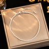 Women's Simple Elegant Allmatch Twisted Chain Bracelet In Copper And Stainless Steel With Electroplating And Sparkling Stars Design