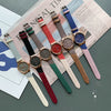 Women's Simple Elegant Retro Art Academy Style Quartz Watch Alloy Case Imitation Leather Strap Stainless Steel Horseshoe Buckle Round Dial
