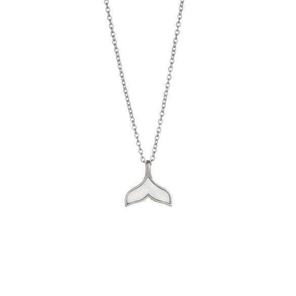 Women's Simple Fishtail Clavicle Chain Jewelry Copper Titanium Steel Geometric Electroplated