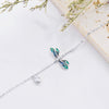 Women's Simple Fresh Elegant Copper Dragonfly Anklet Insect Pendant Ankle Chain Versatile Fashion Jewelry Gift