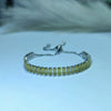 Women's Simple Geometric Adjustable Bracelet Copper Inlaid With Zircon Rhombus Design