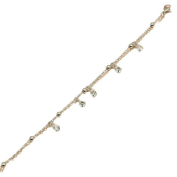 Women's Simple Geometric Alloy Anklet Natural Fashion Minimalist Uninlaid Anklet Trendy Versatile Jewelry