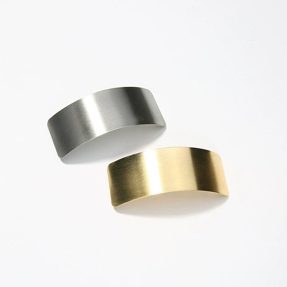 Women's Simple Geometric Alloy Hair Clip Fashion Electroplated Spring Top Side Hairpin Headwear