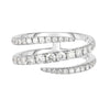 Women's Simple Geometric Alloy Three Circle Ring With Micro Inlaid Rhinestones Electroplated Fashion Ring