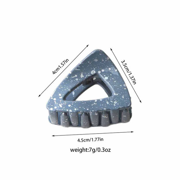 Women's Simple Geometric Baking Paint Hair Clip Horsetail Clip Grip Clip Claw Clip