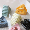 Women's Simple Geometric Baking Paint Hair Clip Horsetail Clip Grip Clip Claw Clip