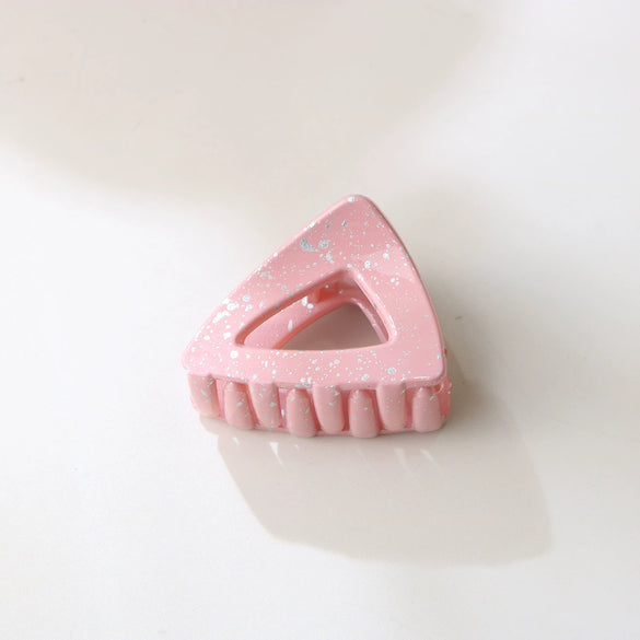 Women's Simple Geometric Baking Paint Hair Clip Horsetail Clip Grip Clip Claw Clip