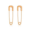 Women's Simple Geometric Copper Diamond Paper Clip Earrings
