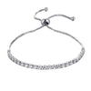 Women's Simple Geometric Copper Pull Bracelet With Claw Set Zircon Diamond Style Fashion Jewelry