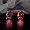 Women's Simple Geometric Copper Zircon Earrings