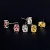 Women's Simple Geometric Copper Zircon Earrings