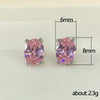 Women's Simple Geometric Copper Zircon Earrings