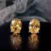 Women's Simple Geometric Copper Zircon Earrings