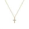Women's Simple Geometric Cross Necklace In Electroplated Copper With O Shaped Chain Light Luxury Fashion Jewelry