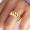Women's Simple Geometric Cross Ring Copper Electroplated Fashion Versatile Casual Jewelry Gift
