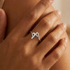Women's Simple Geometric Cross Ring Copper Electroplated Fashion Versatile Casual Jewelry Gift