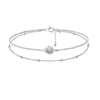Women's Simple Geometric Double Layer Cross Bracelet In Electroplated Copper Fashion Stacking Bracelet