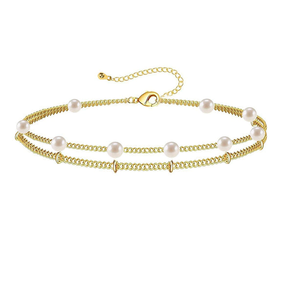 Women's Simple Geometric Double Layer Cross Bracelet In Electroplated Copper Fashion Stacking Bracelet