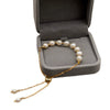 Women's Simple Geometric Freshwater Pearl Titanium Steel Chain Bracelet With Electroplating
