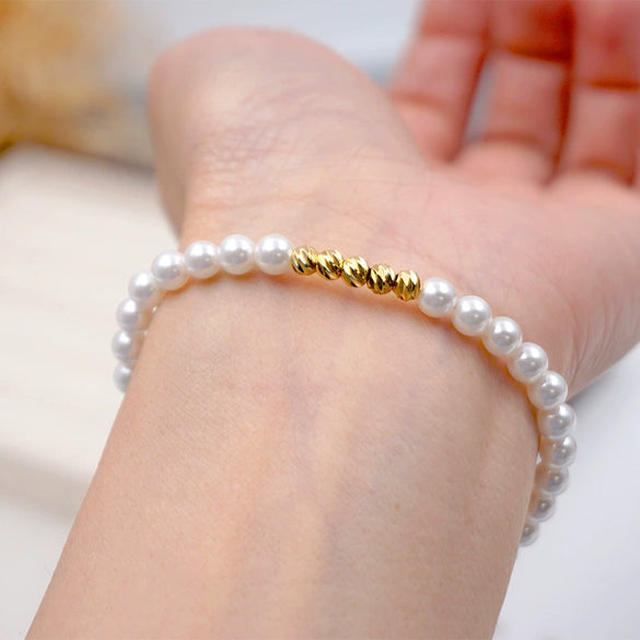 Women's Simple Geometric Handmade Imitation Pearl Bracelet