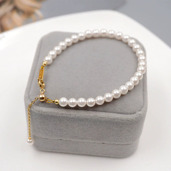 Women's Simple Geometric Handmade Imitation Pearl Bracelet