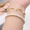 Women's Simple Geometric Handmade Imitation Pearl Bracelet