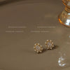 Women's Simple Geometric Oval Copper Earrings With Micro Paved Zircon Elegant Electroplated Fashion Earrings