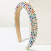 Women's Simple Geometric Plastic And Resin Inlaid Crystal Rhinestone Headband