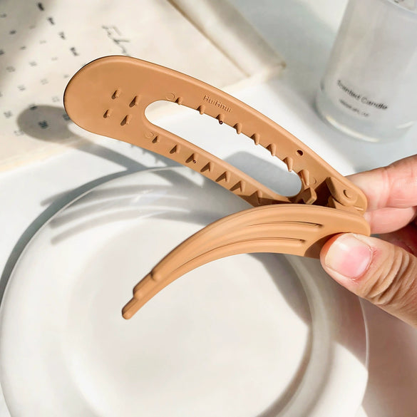 Women's Simple Geometric Plastic Resin Handmade Duckbill Hairpin Clip