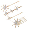 Women's Simple Geometric Rhinestone Electroplated Hairpin Hair Accessories