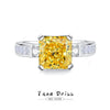 Women's Simple Geometric 925 Silver Ring Set With Diamonds