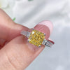 Women's Simple Geometric 925 Silver Ring Set With Diamonds