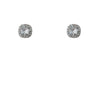 Women's Simple Geometric Square Zircon Earrings With S925 Silver Needles Micro Inlay Fashion Stud Earrings