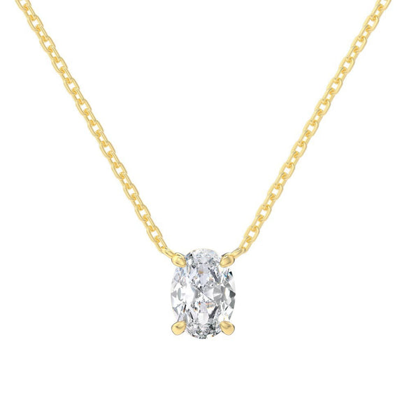 Women's Simple Geometric 925 Sterling Silver Pendant Necklace With Electroplating