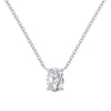 Women's Simple Geometric 925 Sterling Silver Pendant Necklace With Electroplating