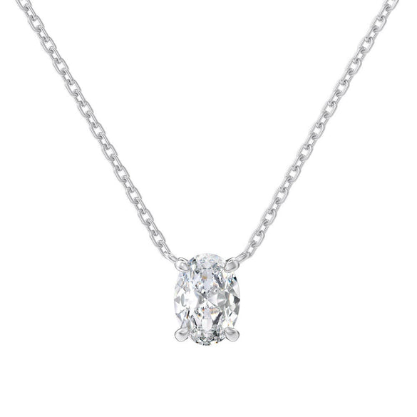 Women's Simple Geometric 925 Sterling Silver Pendant Necklace With Electroplating