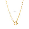 Women's Simple Geometric Titanium Steel Chain With 18K Gold Spring Buckle And Open Ring Furnace Vacuum Plated