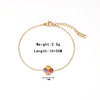 Women's Simple Geometric Titanium Steel Electroplated Love Diamond Series Bracelet With Colorful Zircon