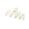 Women's Simple Geometric Wave Hair Shark Clip Hair Accessories With Electroplating Design