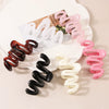 Women's Simple Geometric Wave Hair Shark Clip Hair Accessories With Electroplating Design