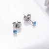 Women's Simple Geometric Zircon Stainless Steel Earrings