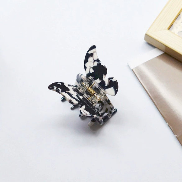 Women's Simple Handmade Acetic Acid Plate Butterfly Hair Grab Clip Hair Accessories