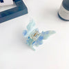 Women's Simple Handmade Acetic Acid Plate Butterfly Hair Grab Clip Hair Accessories